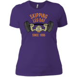 T-Shirts Purple / X-Small Skipping Leg Day Women's Premium T-Shirt