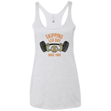 T-Shirts Heather White / X-Small Skipping Leg Day Women's Triblend Racerback Tank
