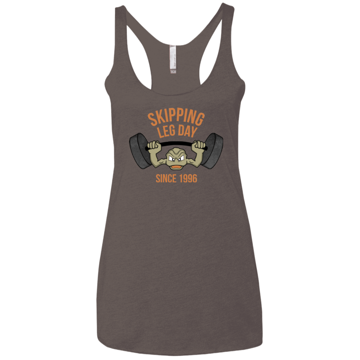 T-Shirts Macchiato / X-Small Skipping Leg Day Women's Triblend Racerback Tank