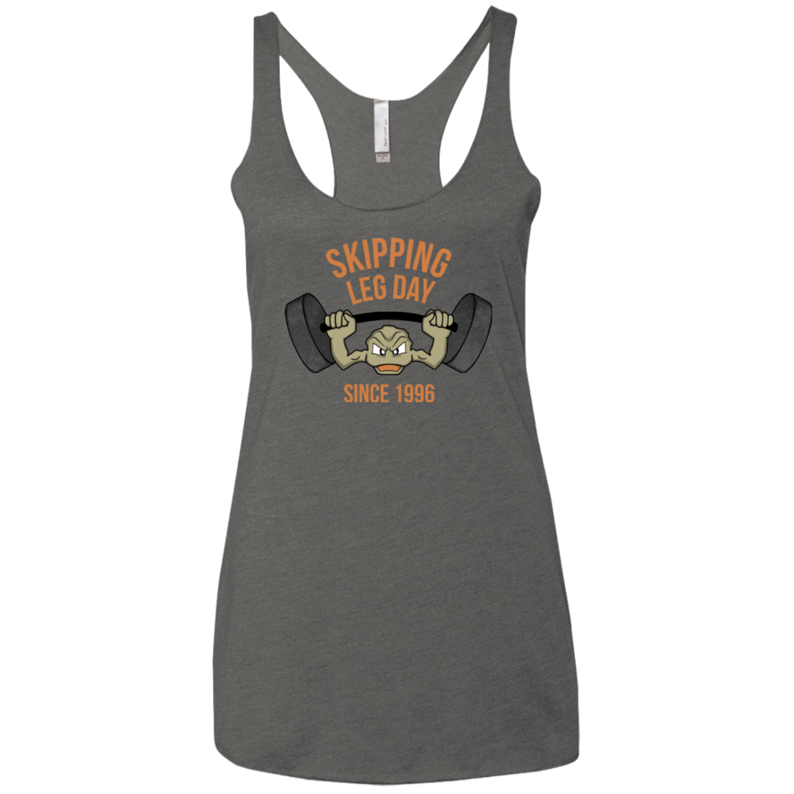 T-Shirts Premium Heather / X-Small Skipping Leg Day Women's Triblend Racerback Tank