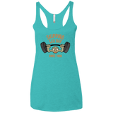 T-Shirts Tahiti Blue / X-Small Skipping Leg Day Women's Triblend Racerback Tank
