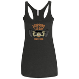 T-Shirts Vintage Black / X-Small Skipping Leg Day Women's Triblend Racerback Tank