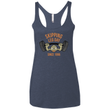 T-Shirts Vintage Navy / X-Small Skipping Leg Day Women's Triblend Racerback Tank