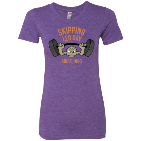 T-Shirts Purple Rush / Small Skipping Leg Day Women's Triblend T-Shirt
