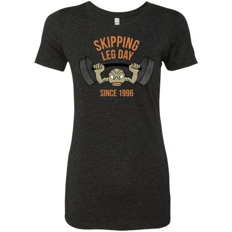T-Shirts Vintage Black / Small Skipping Leg Day Women's Triblend T-Shirt