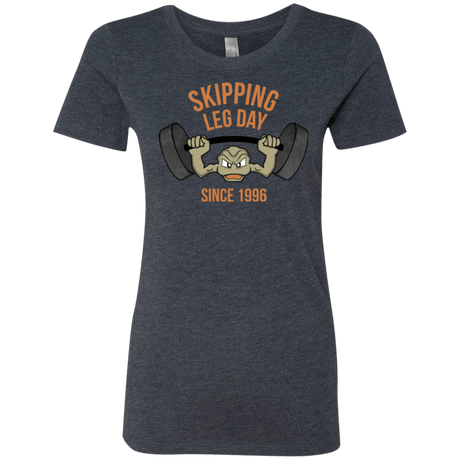 T-Shirts Vintage Navy / Small Skipping Leg Day Women's Triblend T-Shirt
