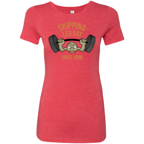 T-Shirts Vintage Red / Small Skipping Leg Day Women's Triblend T-Shirt