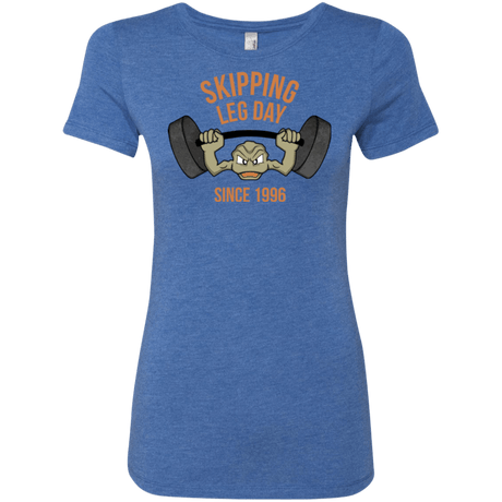 T-Shirts Vintage Royal / Small Skipping Leg Day Women's Triblend T-Shirt
