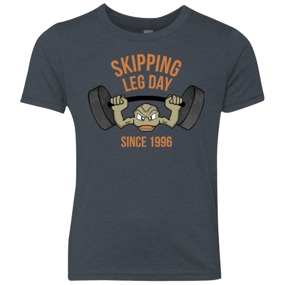 T-Shirts Vintage Navy / YXS Skipping Leg Day Youth Triblend T-Shirt