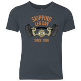 T-Shirts Vintage Navy / YXS Skipping Leg Day Youth Triblend T-Shirt