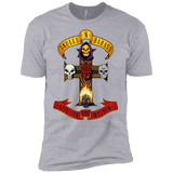 T-Shirts Heather Grey / YXS Skull And Badass Boys Premium T-Shirt