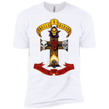 T-Shirts White / YXS Skull And Badass Boys Premium T-Shirt