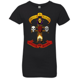 T-Shirts Black / YXS Skull And Badass Girls Premium T-Shirt