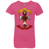 T-Shirts Hot Pink / YXS Skull And Badass Girls Premium T-Shirt