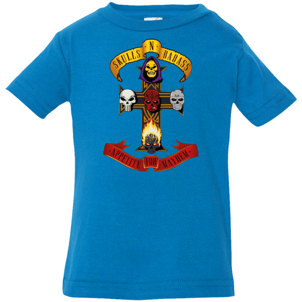 T-Shirts Cobalt / 6 Months Skull And Badass Infant PremiumT-Shirt
