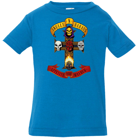 T-Shirts Cobalt / 6 Months Skull And Badass Infant PremiumT-Shirt