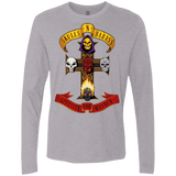 T-Shirts Heather Grey / Small Skull And Badass Men's Premium Long Sleeve