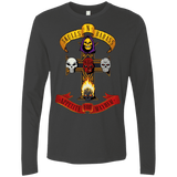 T-Shirts Heavy Metal / Small Skull And Badass Men's Premium Long Sleeve