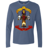 T-Shirts Indigo / Small Skull And Badass Men's Premium Long Sleeve