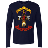 T-Shirts Midnight Navy / Small Skull And Badass Men's Premium Long Sleeve