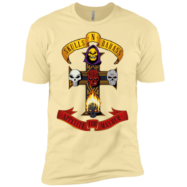 T-Shirts Banana Cream / X-Small Skull And Badass Men's Premium T-Shirt