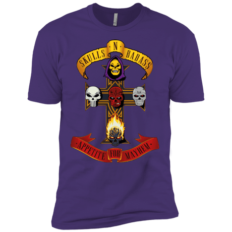 T-Shirts Purple / X-Small Skull And Badass Men's Premium T-Shirt