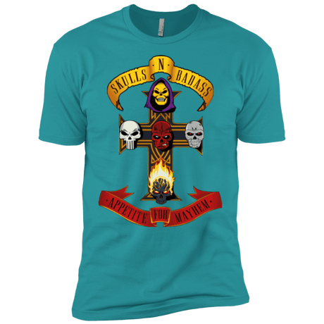 T-Shirts Tahiti Blue / X-Small Skull And Badass Men's Premium T-Shirt