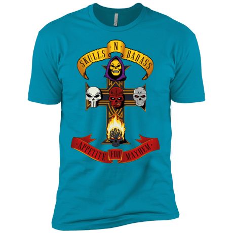 T-Shirts Turquoise / X-Small Skull And Badass Men's Premium T-Shirt