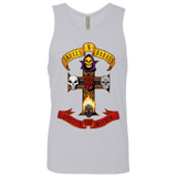 T-Shirts Heather Grey / Small Skull And Badass Men's Premium Tank Top