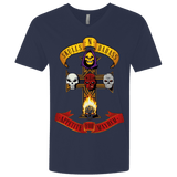 T-Shirts Midnight Navy / X-Small Skull And Badass Men's Premium V-Neck