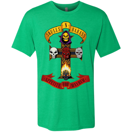 T-Shirts Envy / Small Skull And Badass Men's Triblend T-Shirt