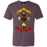 T-Shirts Vintage Purple / Small Skull And Badass Men's Triblend T-Shirt