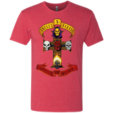 T-Shirts Vintage Red / Small Skull And Badass Men's Triblend T-Shirt