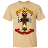 T-Shirts Vegas Gold / Small Skull And Badass T-Shirt