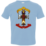 T-Shirts Light Blue / 2T Skull And Badass Toddler Premium T-Shirt