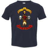 T-Shirts Navy / 2T Skull And Badass Toddler Premium T-Shirt
