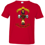 T-Shirts Red / 2T Skull And Badass Toddler Premium T-Shirt