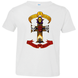 T-Shirts White / 2T Skull And Badass Toddler Premium T-Shirt