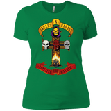 T-Shirts Kelly Green / X-Small Skull And Badass Women's Premium T-Shirt