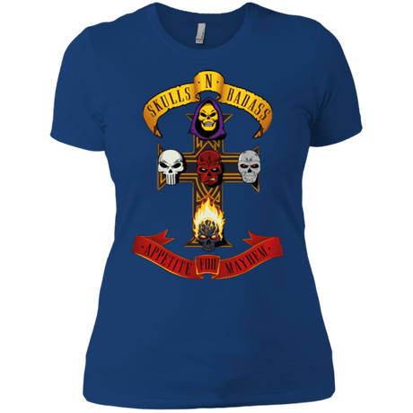 T-Shirts Royal / X-Small Skull And Badass Women's Premium T-Shirt