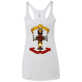 T-Shirts Heather White / X-Small Skull And Badass Women's Triblend Racerback Tank