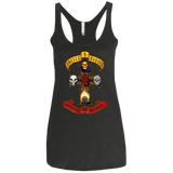 T-Shirts Vintage Black / X-Small Skull And Badass Women's Triblend Racerback Tank