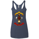 T-Shirts Vintage Navy / X-Small Skull And Badass Women's Triblend Racerback Tank