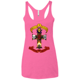 T-Shirts Vintage Pink / X-Small Skull And Badass Women's Triblend Racerback Tank