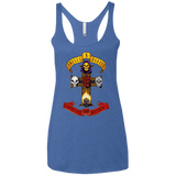 T-Shirts Vintage Royal / X-Small Skull And Badass Women's Triblend Racerback Tank