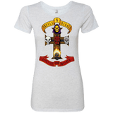 T-Shirts Heather White / Small Skull And Badass Women's Triblend T-Shirt
