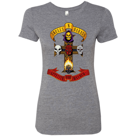 T-Shirts Premium Heather / Small Skull And Badass Women's Triblend T-Shirt