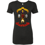 T-Shirts Vintage Black / Small Skull And Badass Women's Triblend T-Shirt