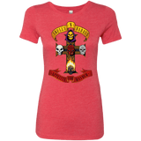 T-Shirts Vintage Red / Small Skull And Badass Women's Triblend T-Shirt