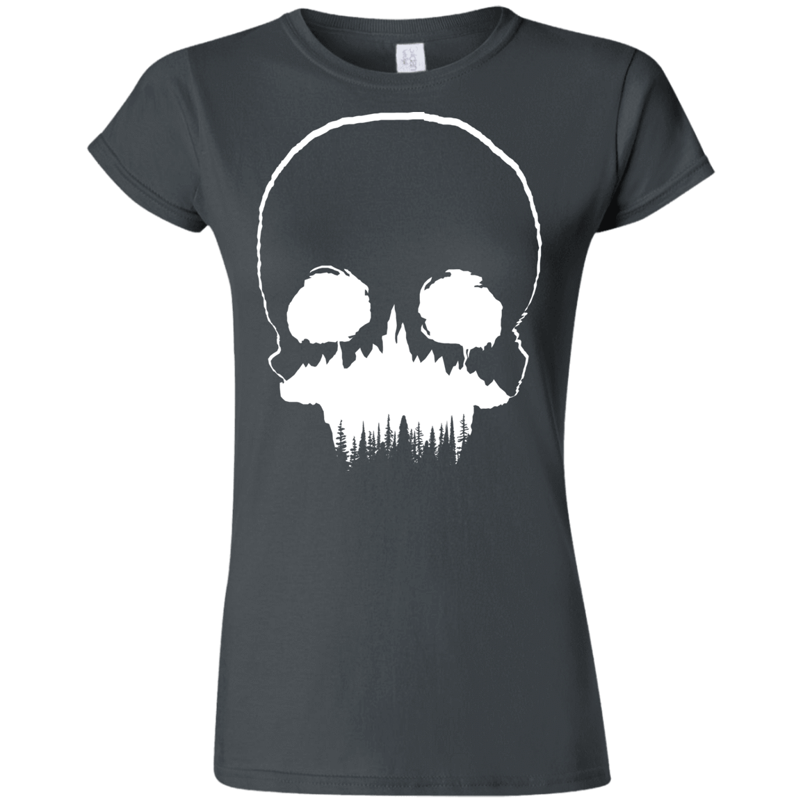 T-Shirts Charcoal / S Skull Forest Junior Slimmer-Fit T-Shirt